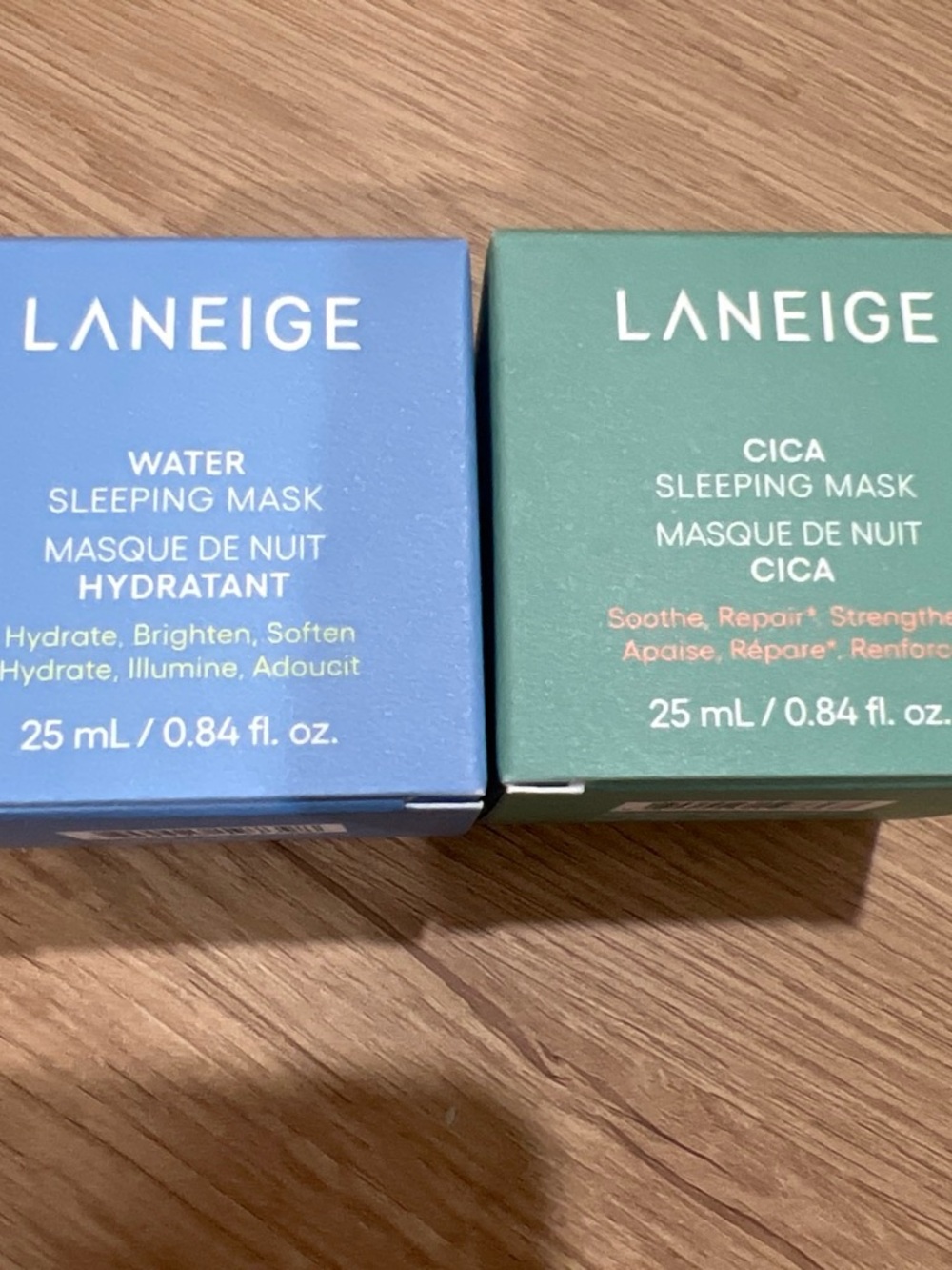 LANEIGE Blue Water & Green Cica Sleeping Masks Duo